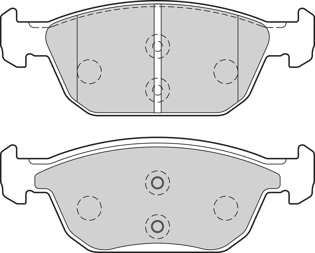 Jeu de 4 plaquettes de frein VALEO ref. 302765